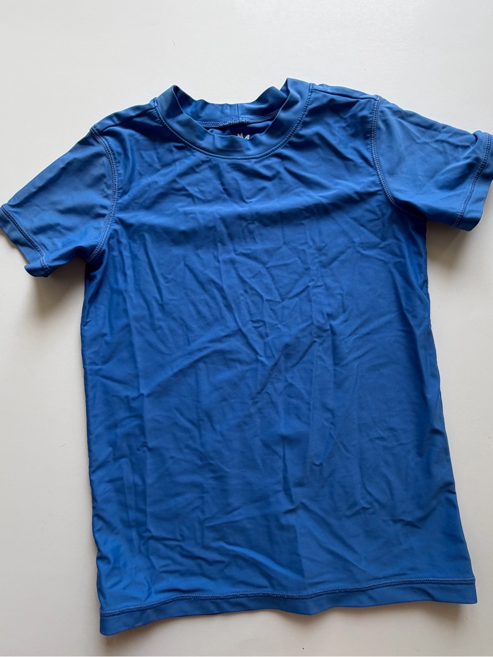 Primary Blue Rashguard Boys’ Size 6-7 Swim Top